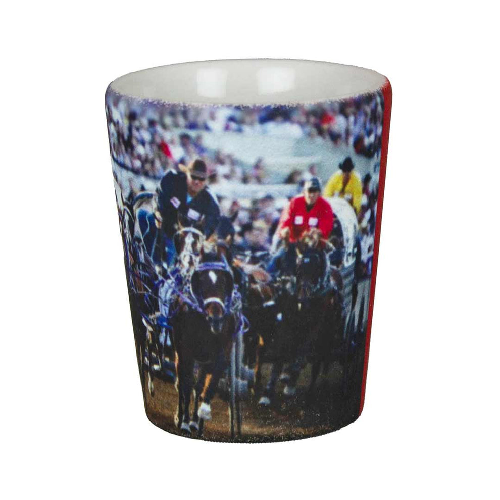 Calgary Stampede Chuckwagon Shot Glass