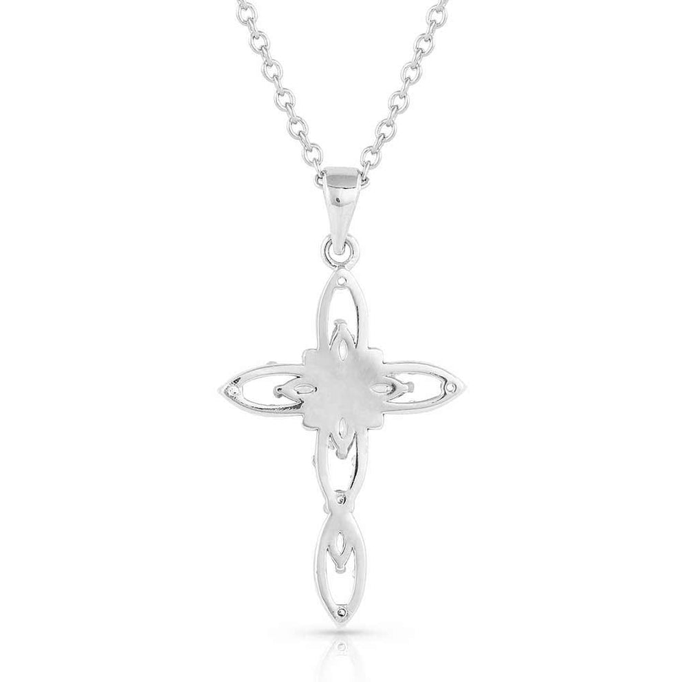 Montana Silversmiths Star of Wonder Crystal Cross Necklace