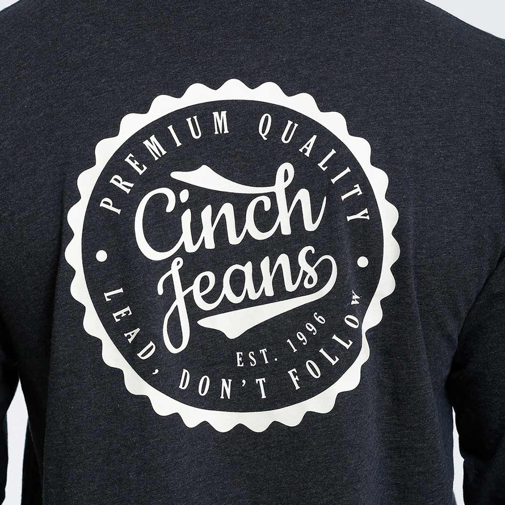 Cinch Men's Bottlecap Logo Long Sleeve Graphic T-Shirt