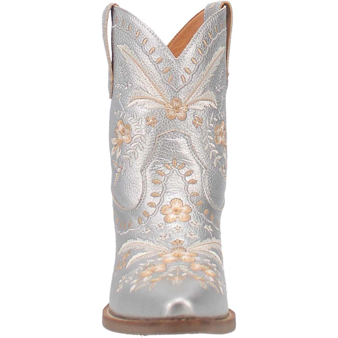 Dingo Women's Primrose Metallic Leather Cowgirl Booties