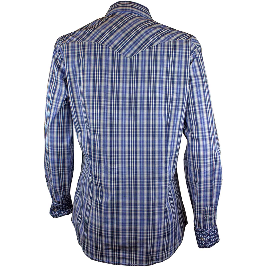 Rough Stock Women's Plaid Stripe Snap Shirt