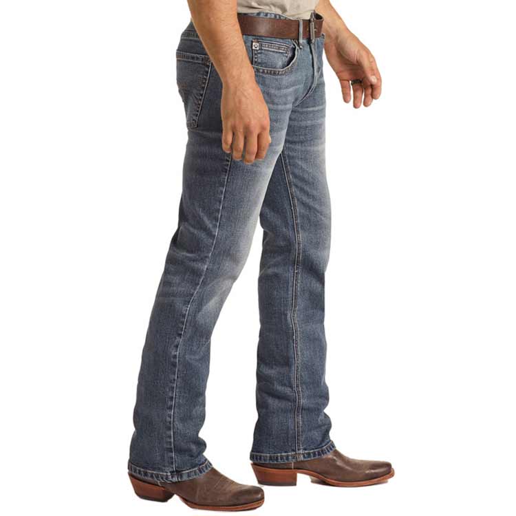 Hooey Men's Revolver Slim Fit Straight Leg Jeans