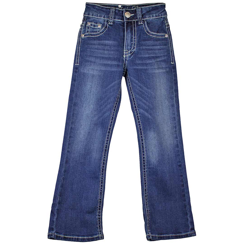 Rodeo Girl Girls' Embroidered Floral Bootcut Jeans
