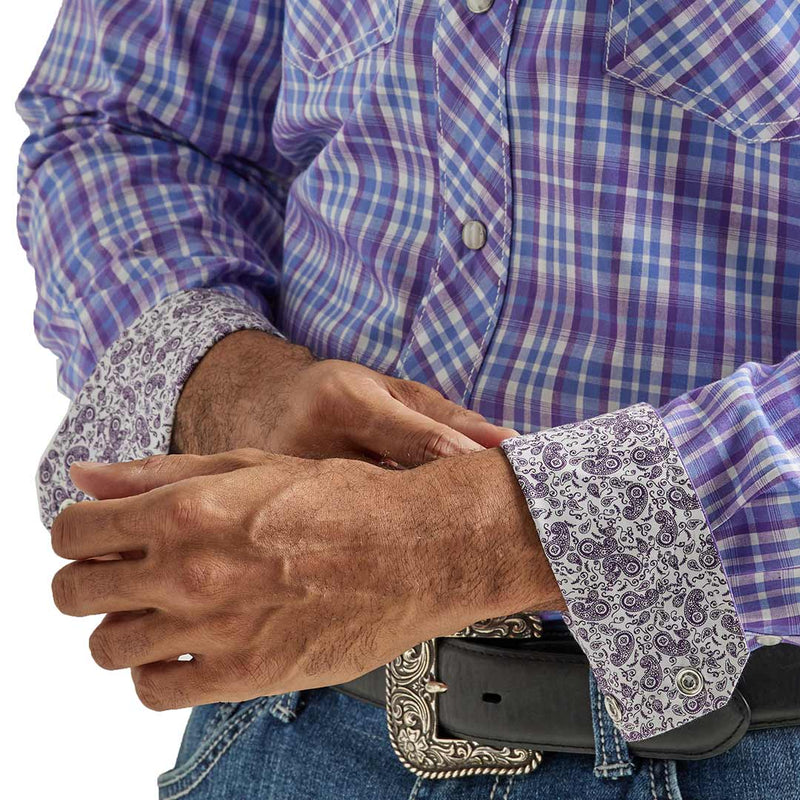 Wrangler Men's 20X Competition Advanced Comfort Plaid Snap Shirt