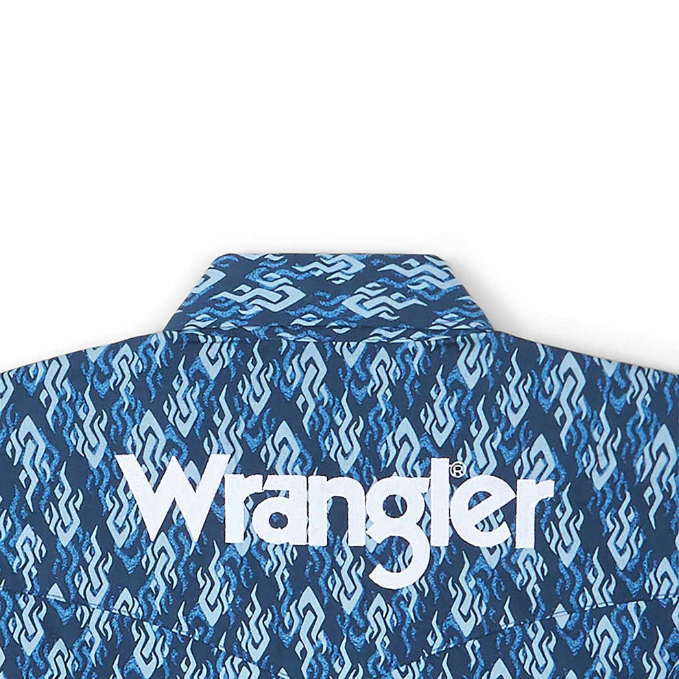 Wrangler Men's Logo Geometric Print Shirt