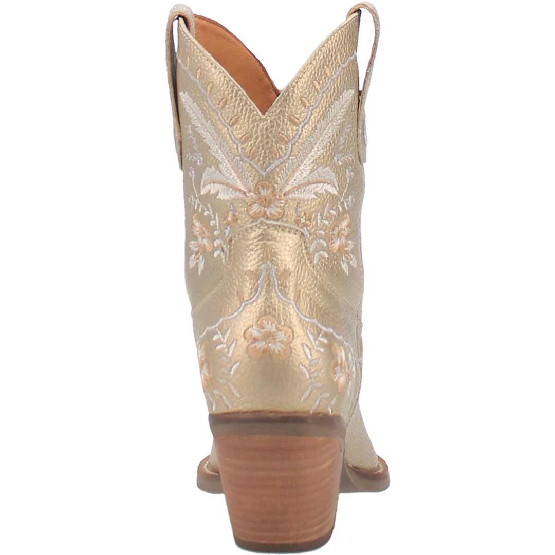 Dingo Women's Primrose Metallic Leather Cowgirl Booties