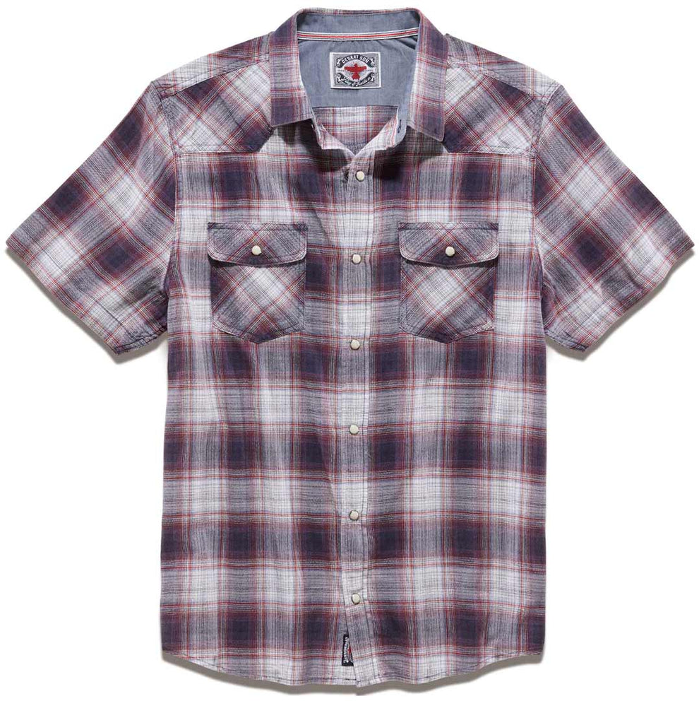 Flag & Anthem Men's Millport Vintage Washed Plaid Snap Shirt