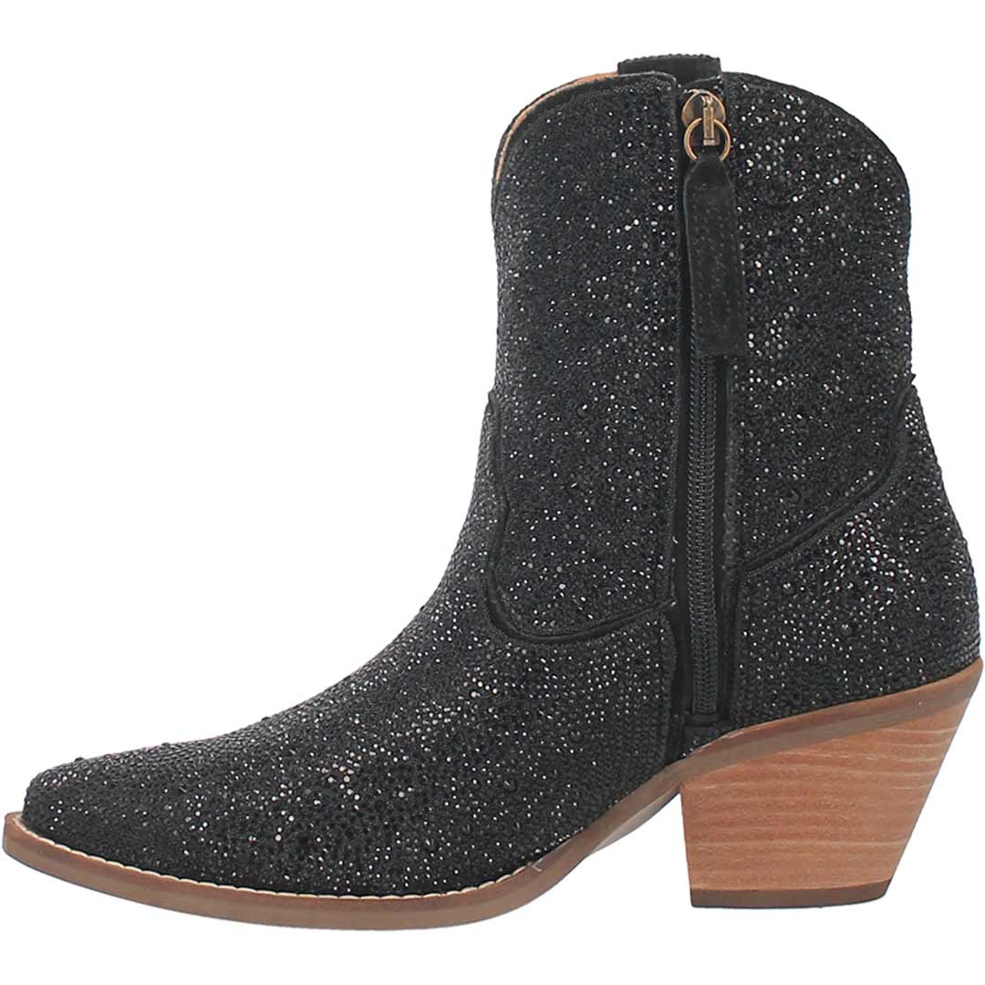 Dingo Women's Rhinestone Cowgirl Leather Cowgirl Booties