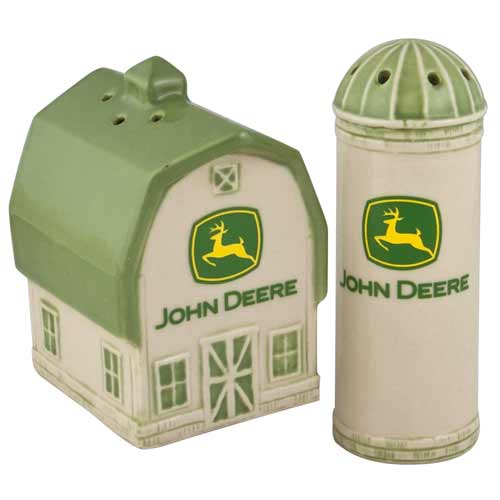 John Deere Barn Silo Salt & Pepper Shakers
