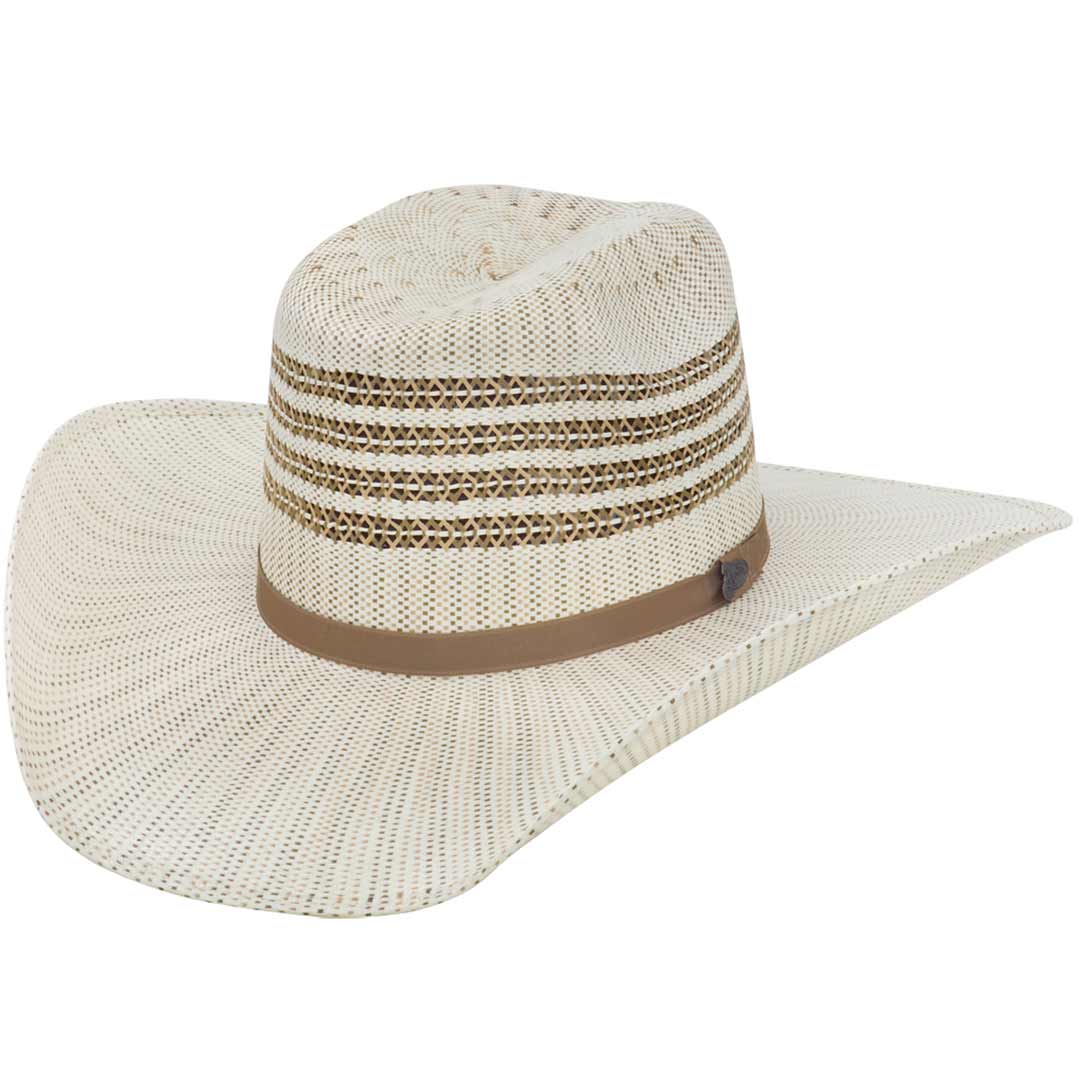 Justin Bent Rail Barrel Bangora Straw Cowboy Hat