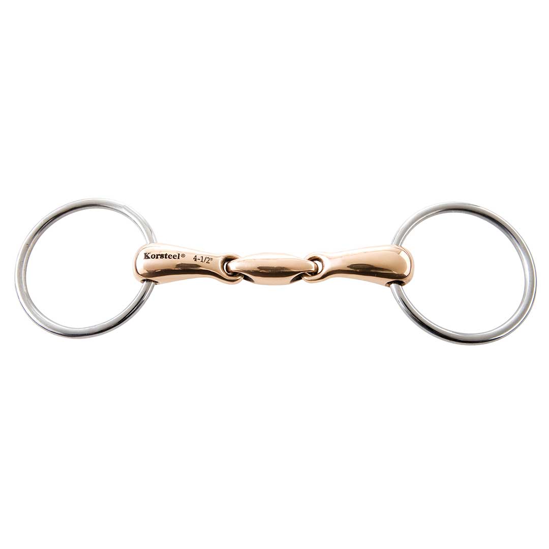 Korsteel Oval Link Loose Ring Snaffle Bit