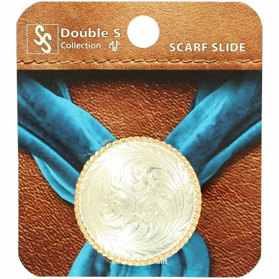 M&F Western Products Gold & Silver Scarf Slide