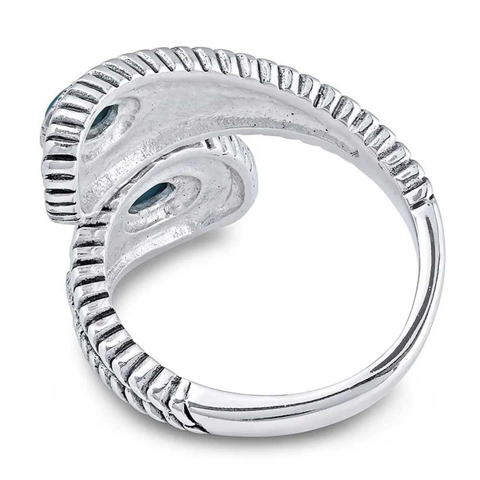 Montana Silversmiths Women's Balancing The Whole Turquoise Open Ring
