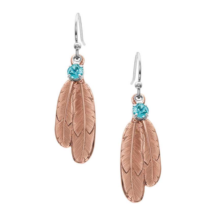 Montana Silversmiths Women's Freedom Feather Earrings