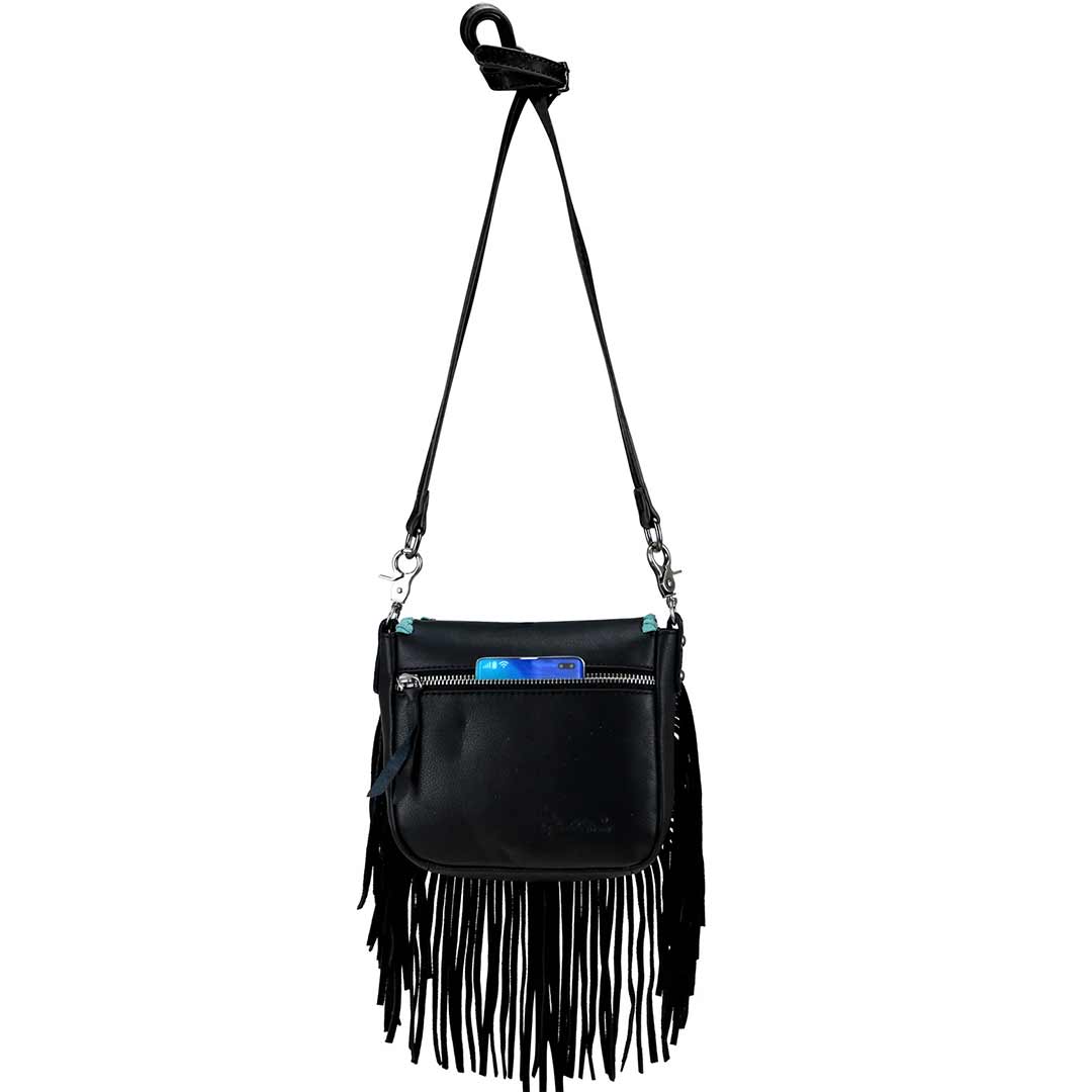 Montana West 100% Real Leather Tooled Crossbody