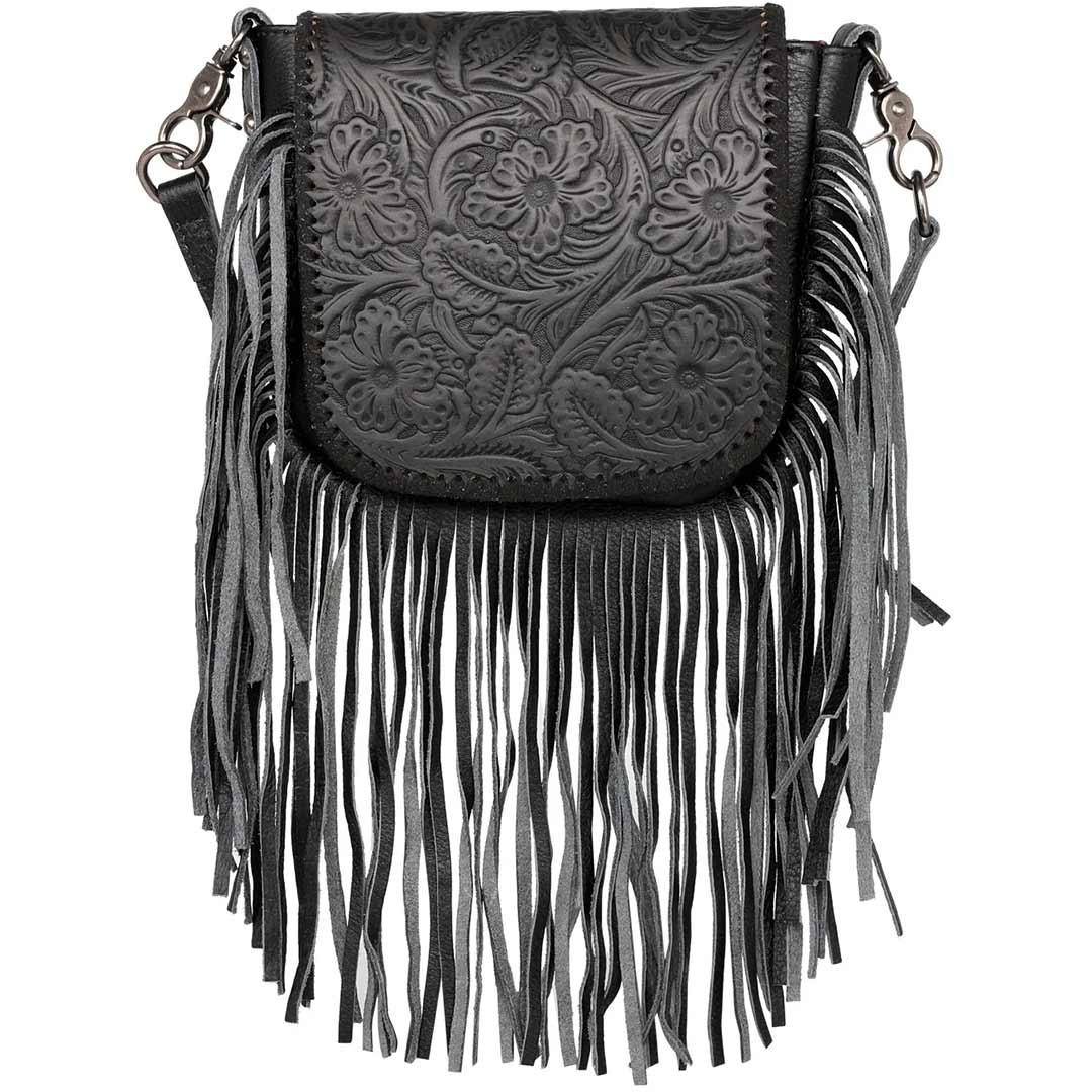 Montana West Tooled Collection Fringe Crossbody