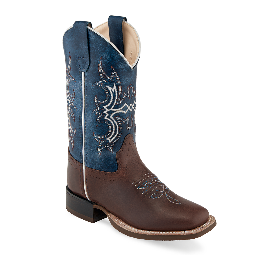 Old West Boy's Square Toe Cowboy Boots
