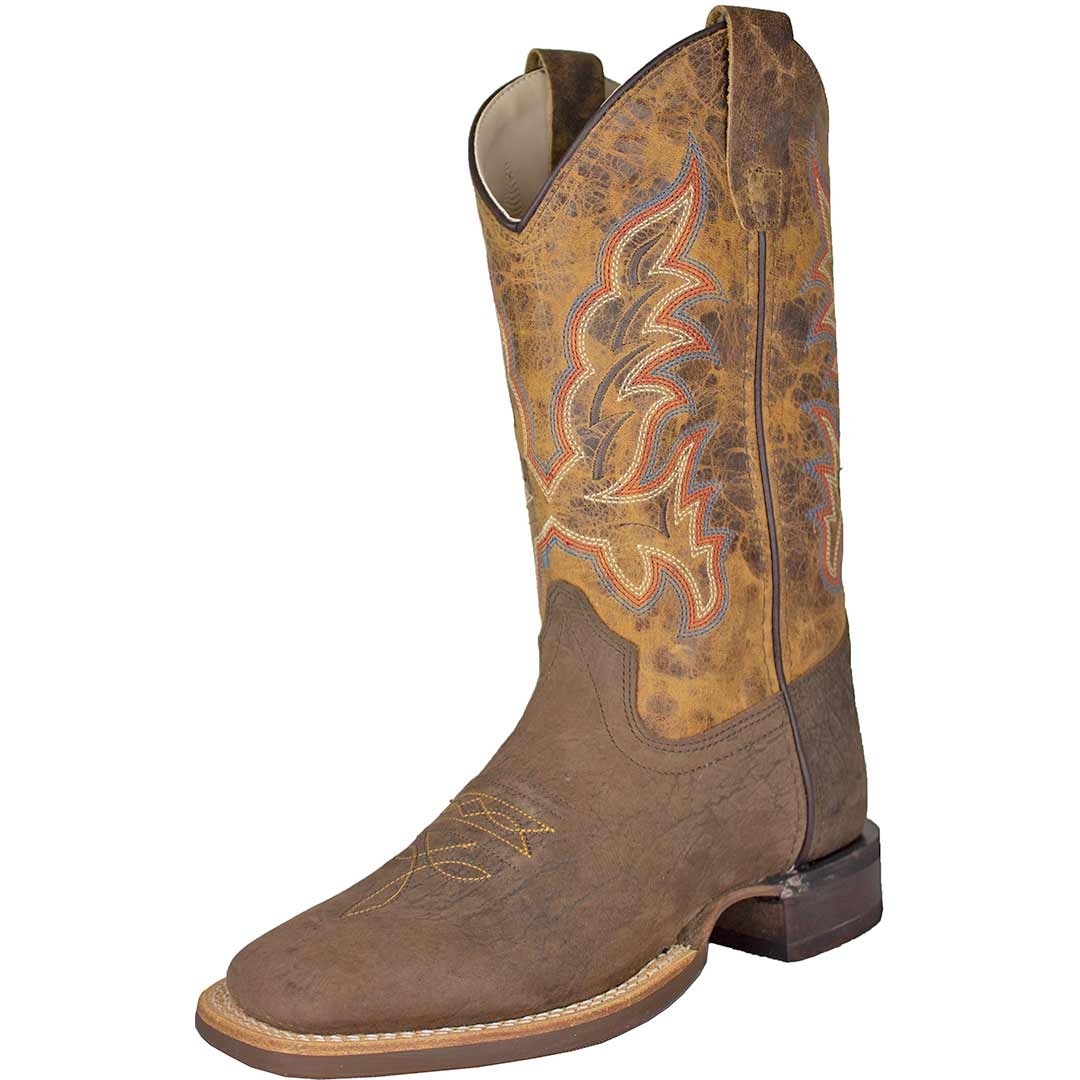 Old West Youth Distressed Vamp Cowboy Boots