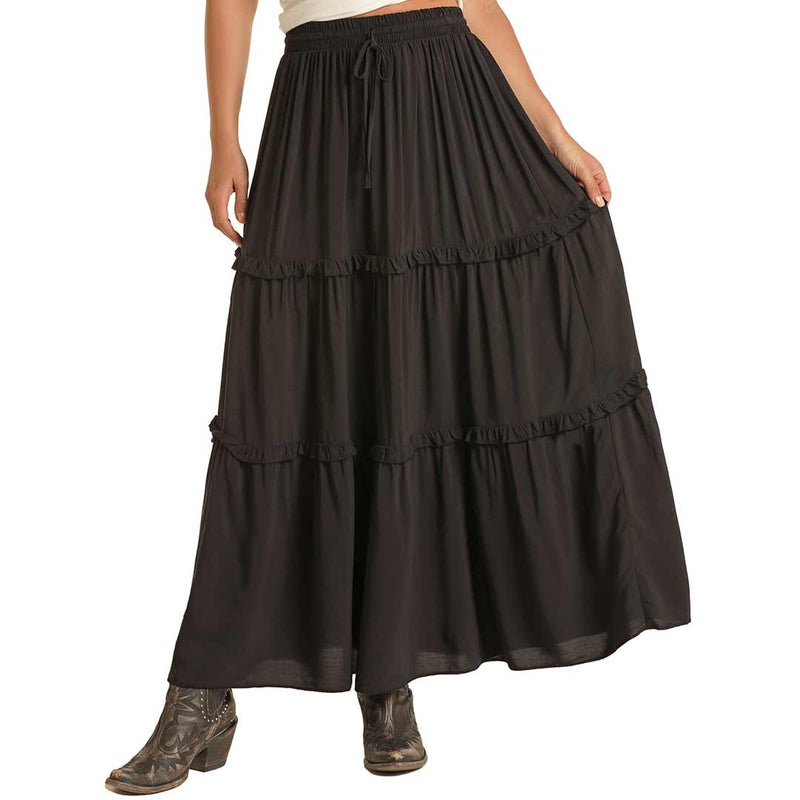 Panhandle Women's Tiered Peasant Maxi Skirt