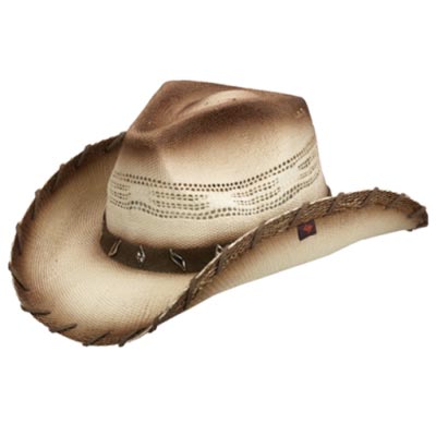 Peter Grimm Hats Saddle Suede Straw Cowboy Hat