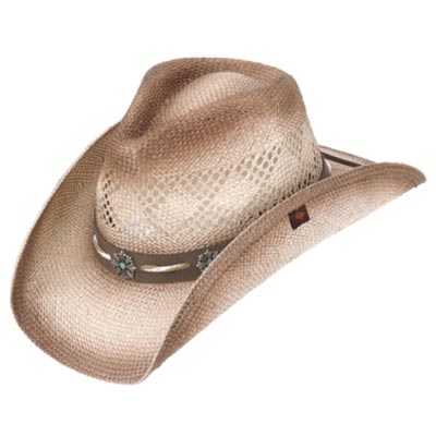 Peter Grimm Hats Shaggy Straw Cowboy Hat