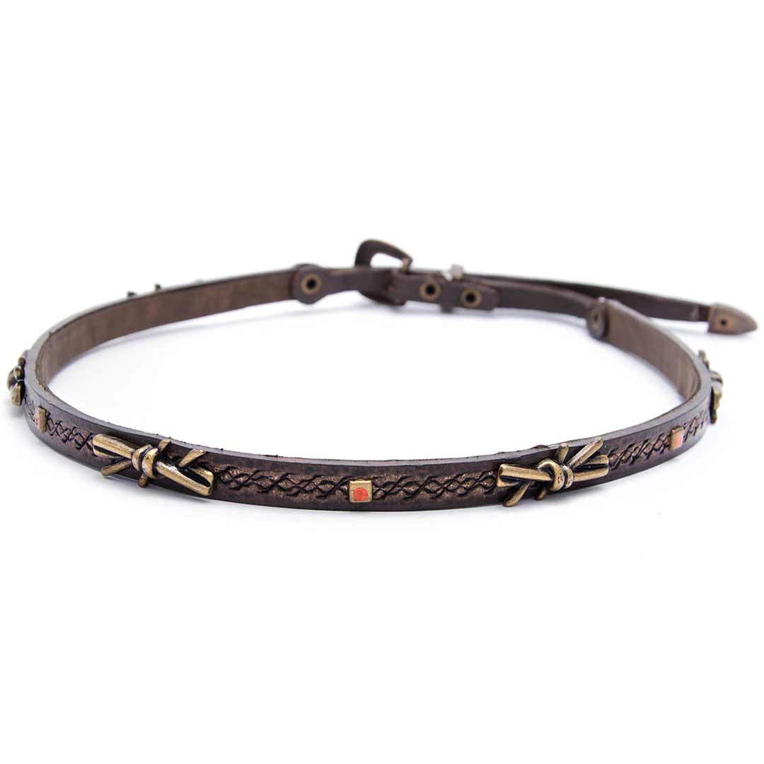 Phunky Horse Barbed Wire Leather Hatband
