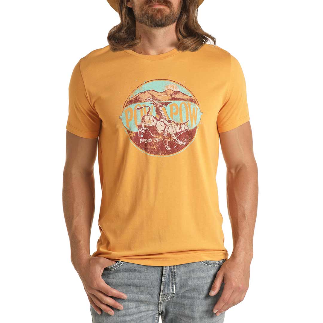 Rock & Roll Cowboy Men's Dale Brisby Pow Pow Bull Graphic T-Shirt