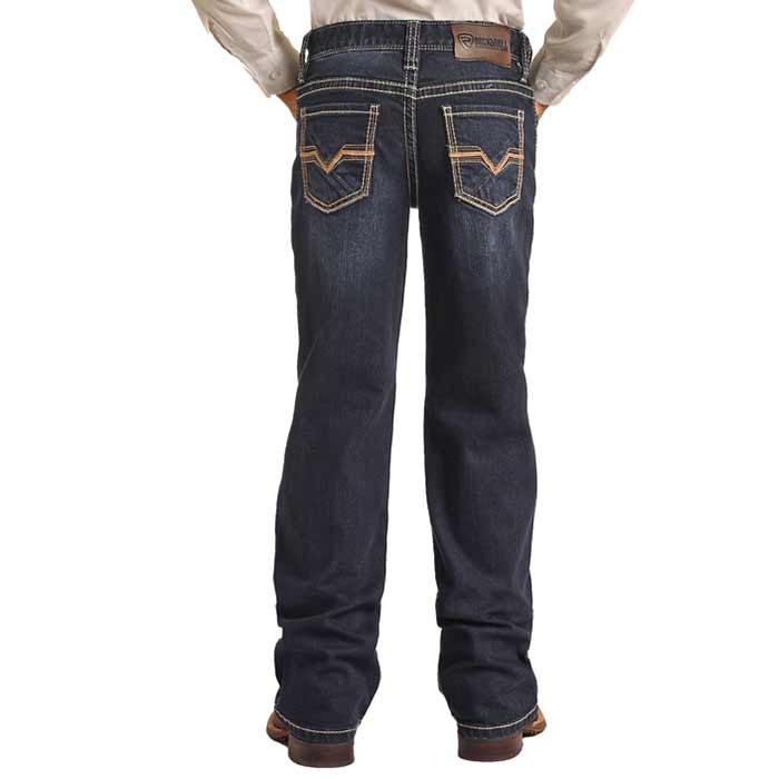Rock & Roll Denim Boys' Regular Fit Stretch BB Gun Bootcut Jeans