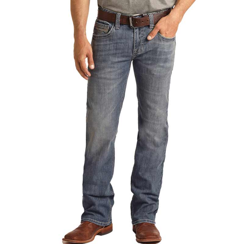 Rock & Roll Denim Men's Reflex Regular Fit Straight Leg Jeans