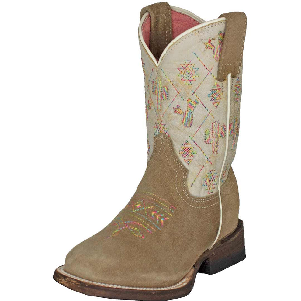 Roper Girls' Cactus Stitched Shaft Cowgirl Boots