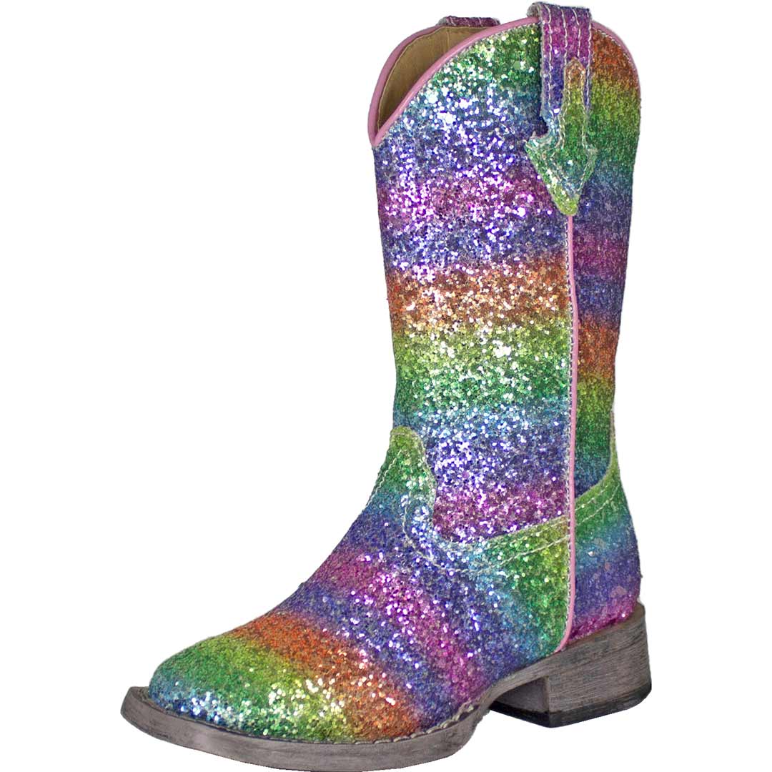 Roper Girls' Glitter Galore Cowgirl Boots