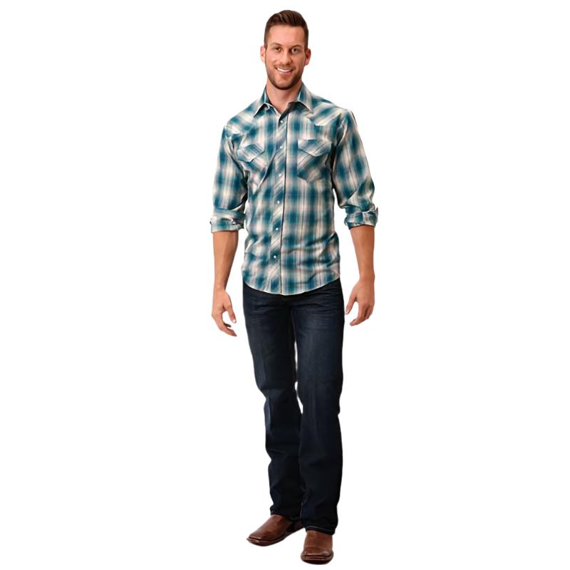 Roper Men's Classic Plaid Snap Shirt