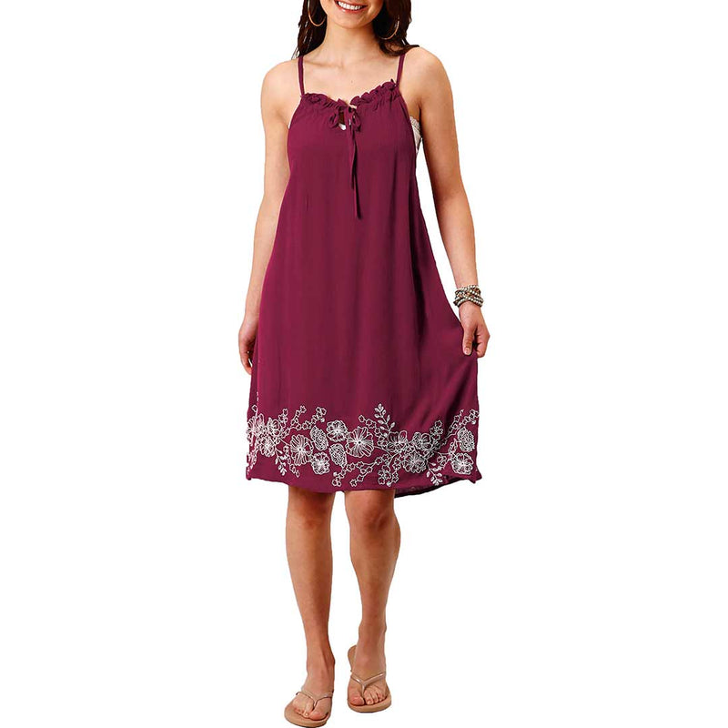 Roper Women's Floral Embroidered Dress