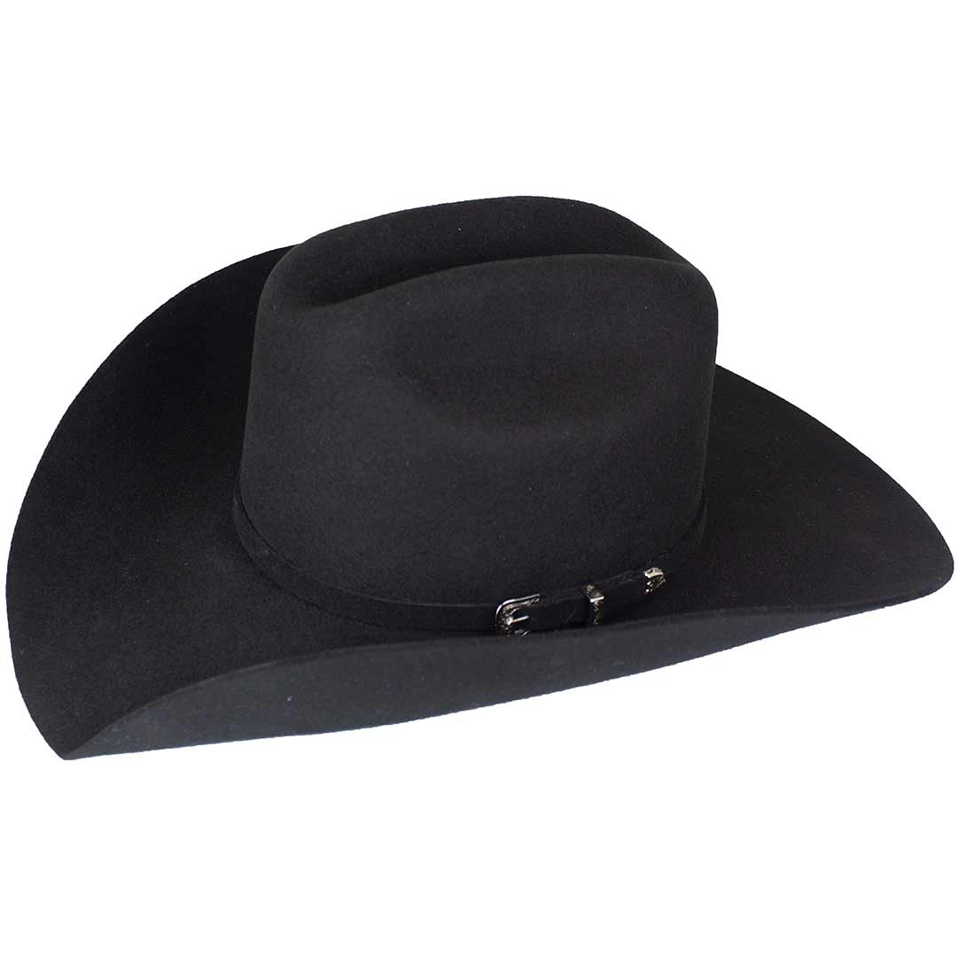 Serratelli 2X Felt Cattleman Crown Cowboy Hat
