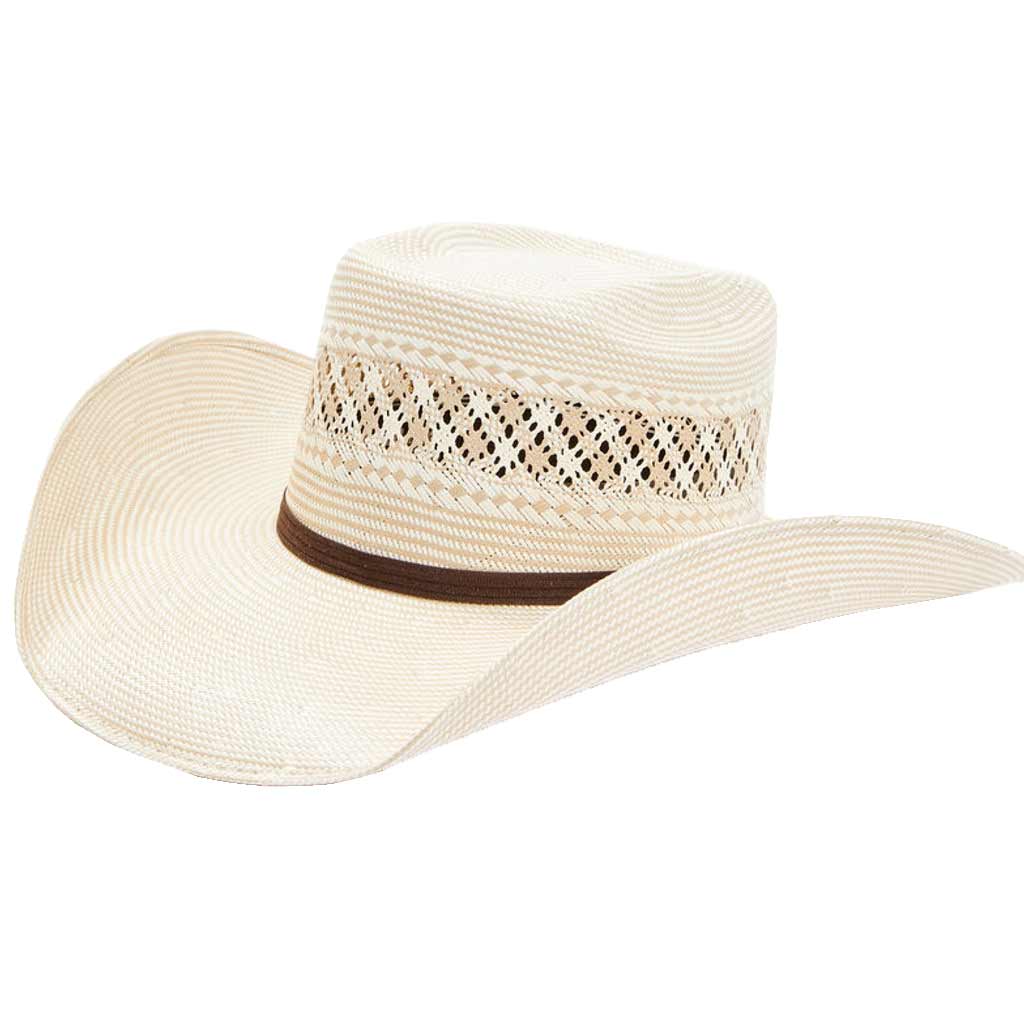 Serratelli Galveston Brick Top Straw Cowboy Hat