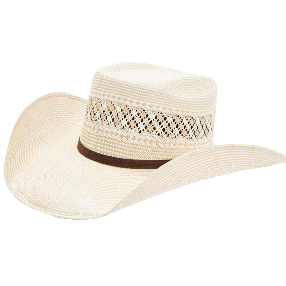 Serratelli Galveston Brick Top Straw Cowboy Hat