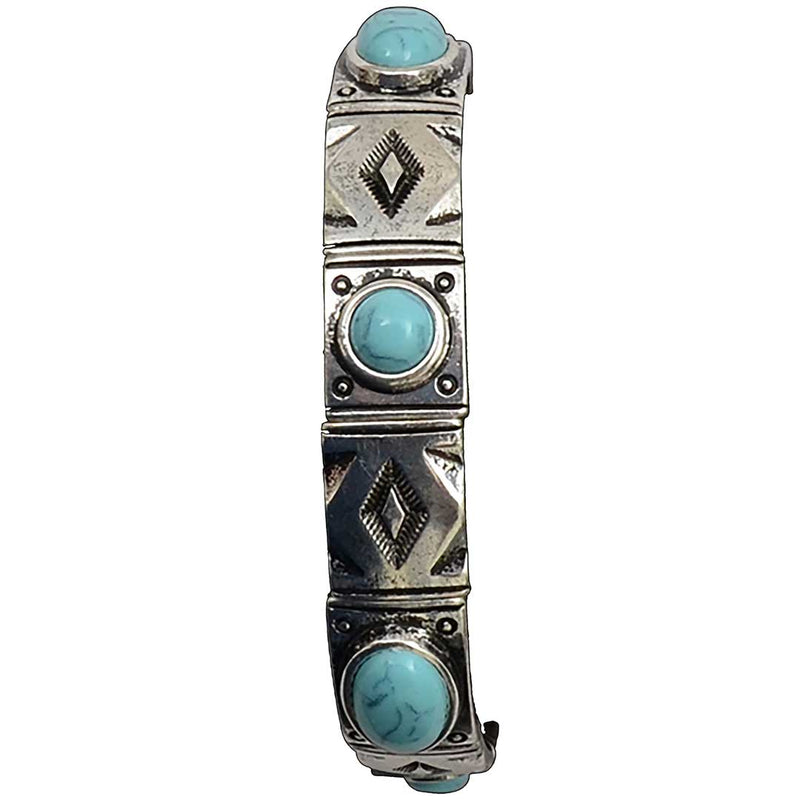 Silver Strike Turquoise Stone Bracelet