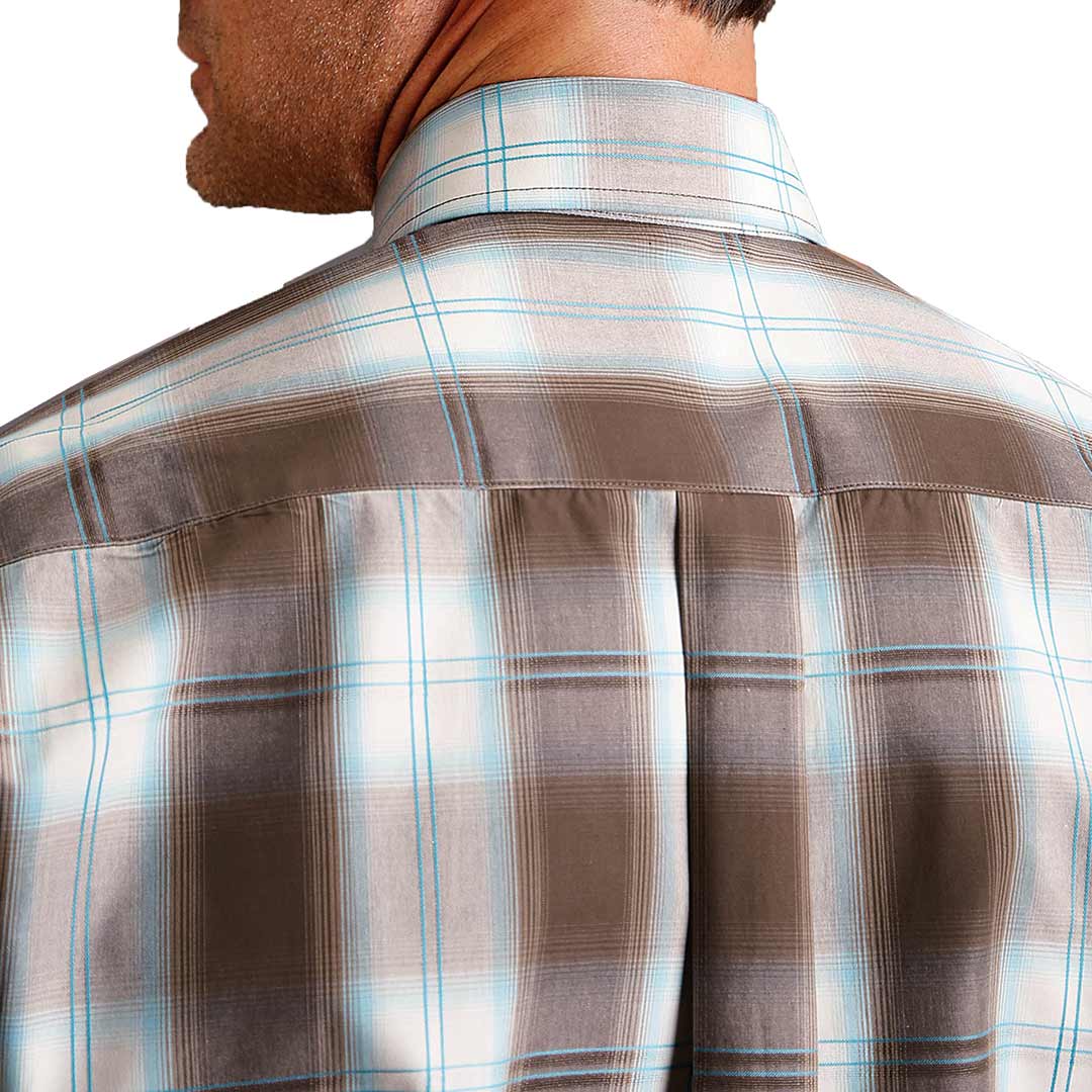 Stetson Men's Plaid Print Button-Down Shirt