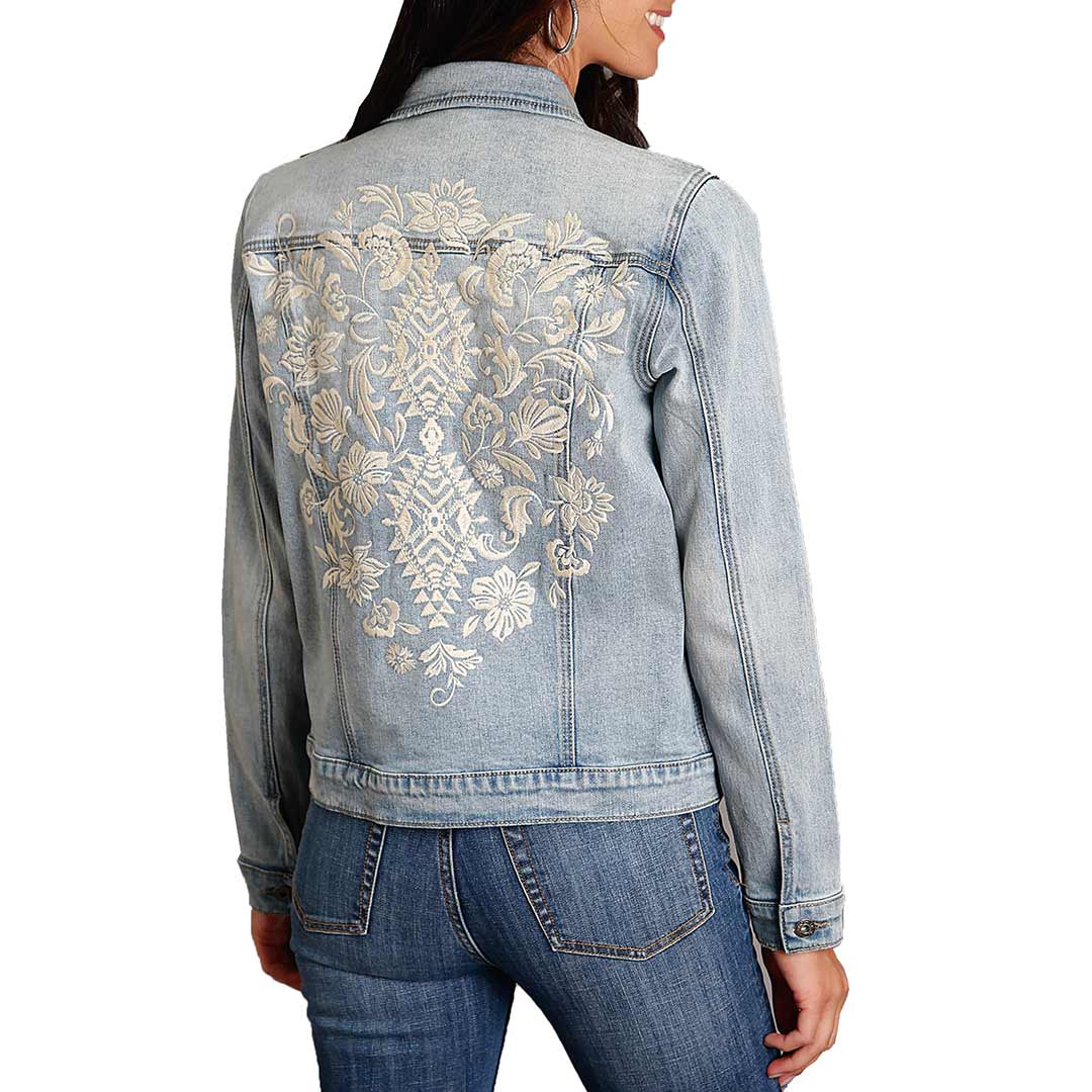 Stetson Women's Floral Embroidered Jean Jacket