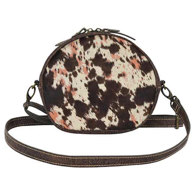 Tony Lama Hair-On-Hide Canteen Crossbody Purse