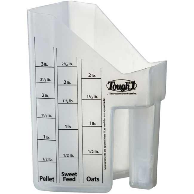 Tough 1 Feed Scoop with Measurements