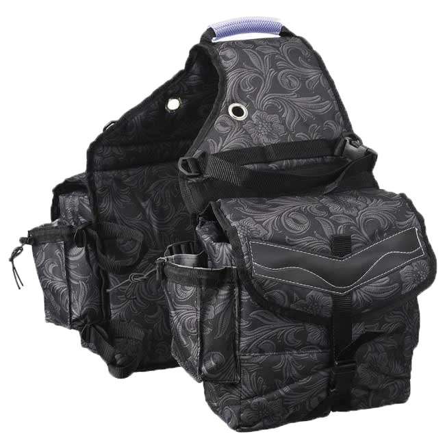 Tough-1 Multi-Pocket Insulated Nylon Saddle Bag