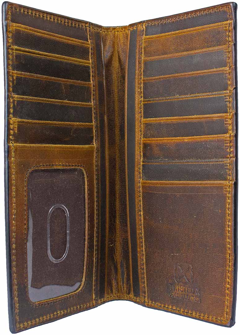Twisted X Men's Distressed Leather Rodeo Wallet