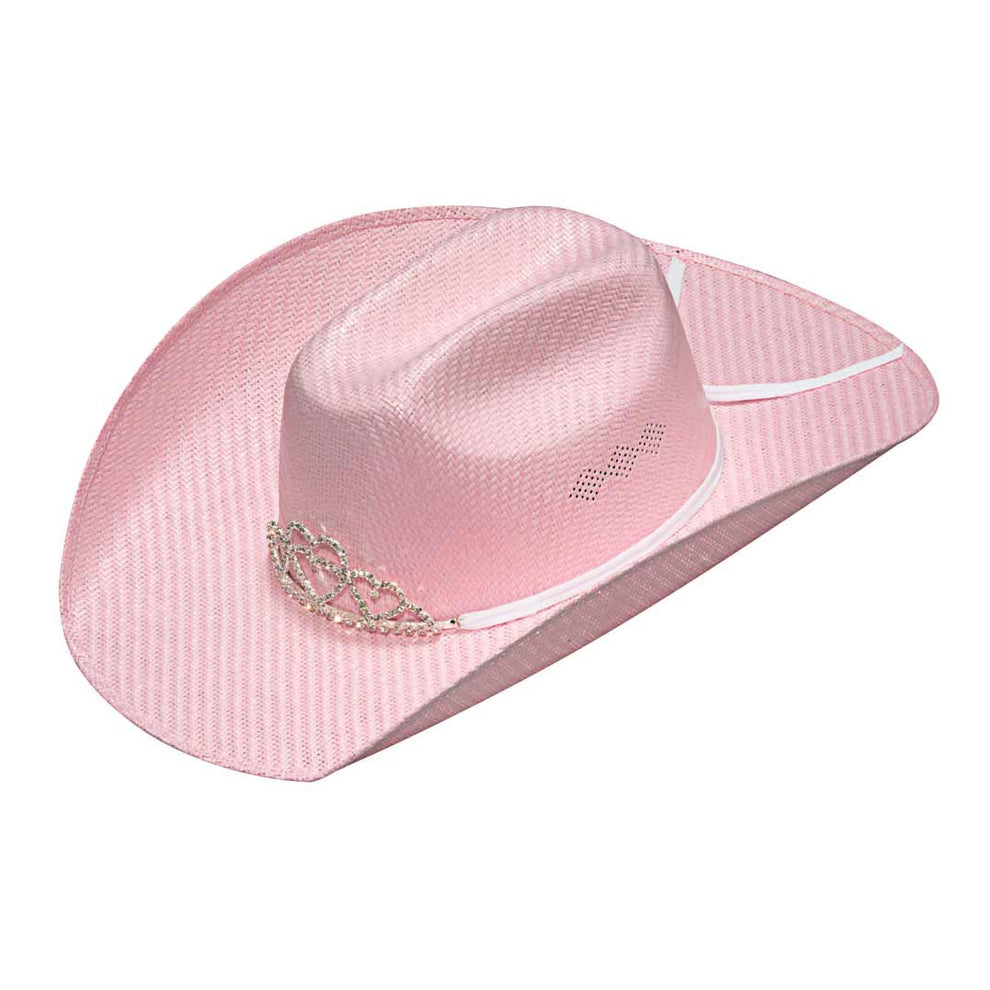Twister Girls' Tiara Hatband Canvas Cowboy Hat