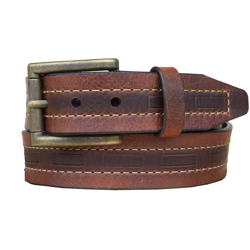 Vintage Bison Men's Tobasco Leather Belt