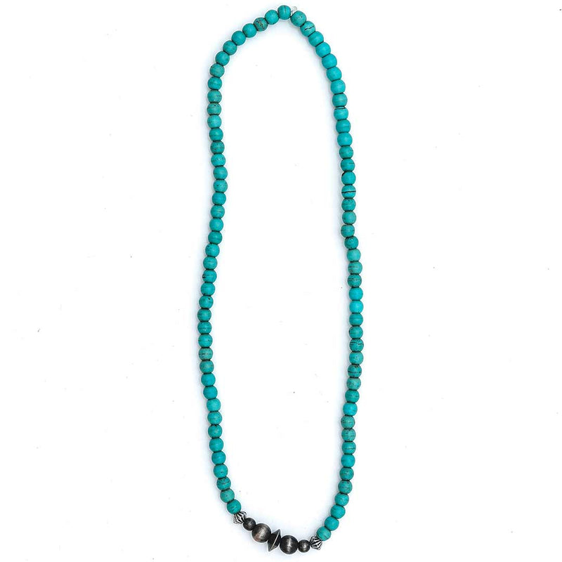 West & Co Jewelry Turquoise and Navajo Bead Necklace