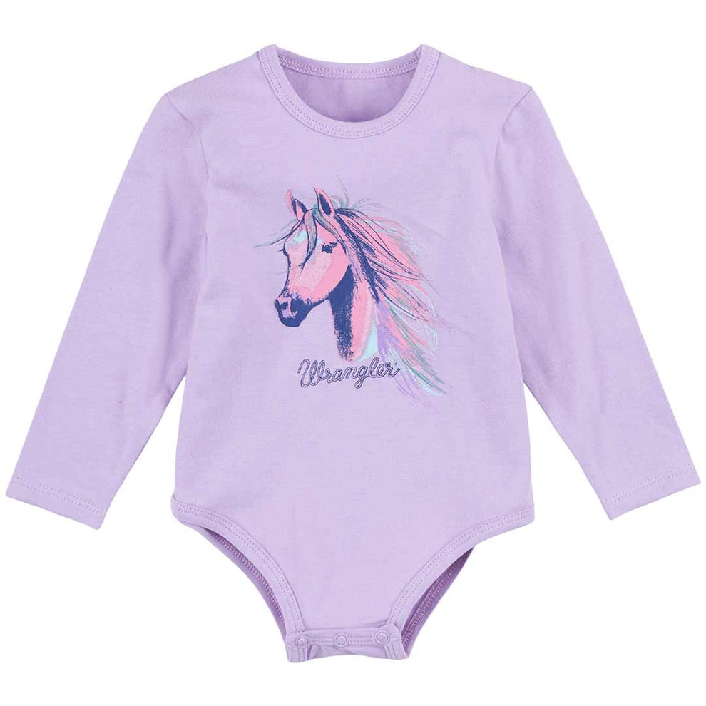 Wrangler Baby Girls' Horse Bodysuit
