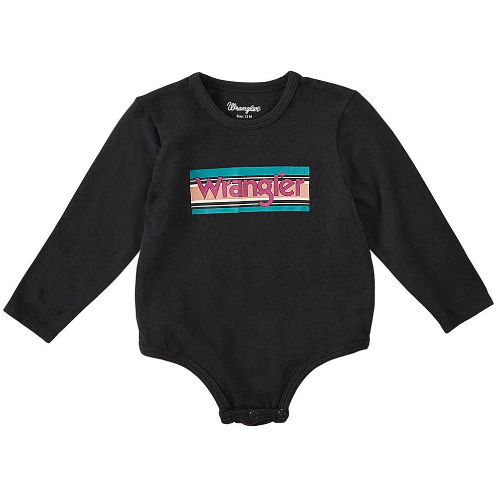 Wrangler Baby Girls' Sunset Logo Bodysuit