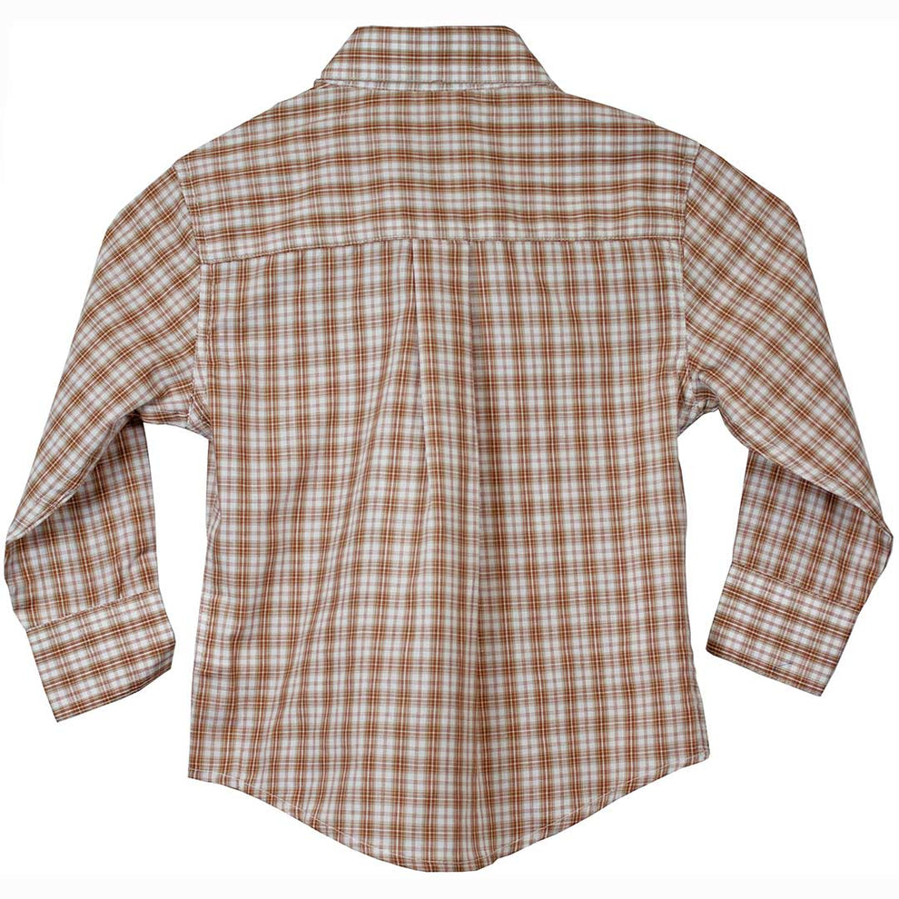 Wrangler Boys' Riata Button-Down Plaid Shirt
