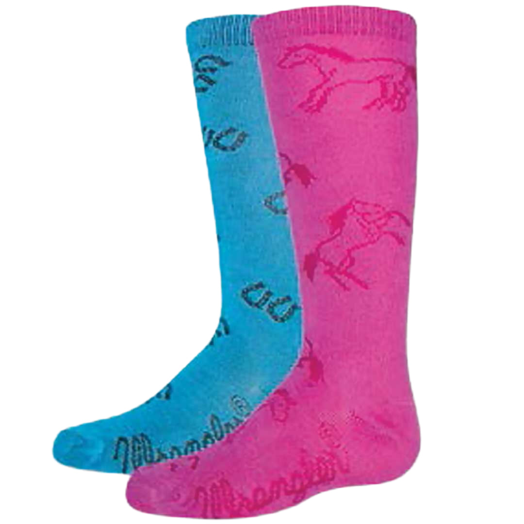 Wrangler Girl's 2 Pack Boot Socks
